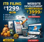 ITR Filing @ 1299 with Refund And Website Development also available