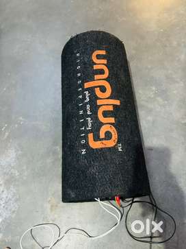 10inc bass tube new condition inbult amp