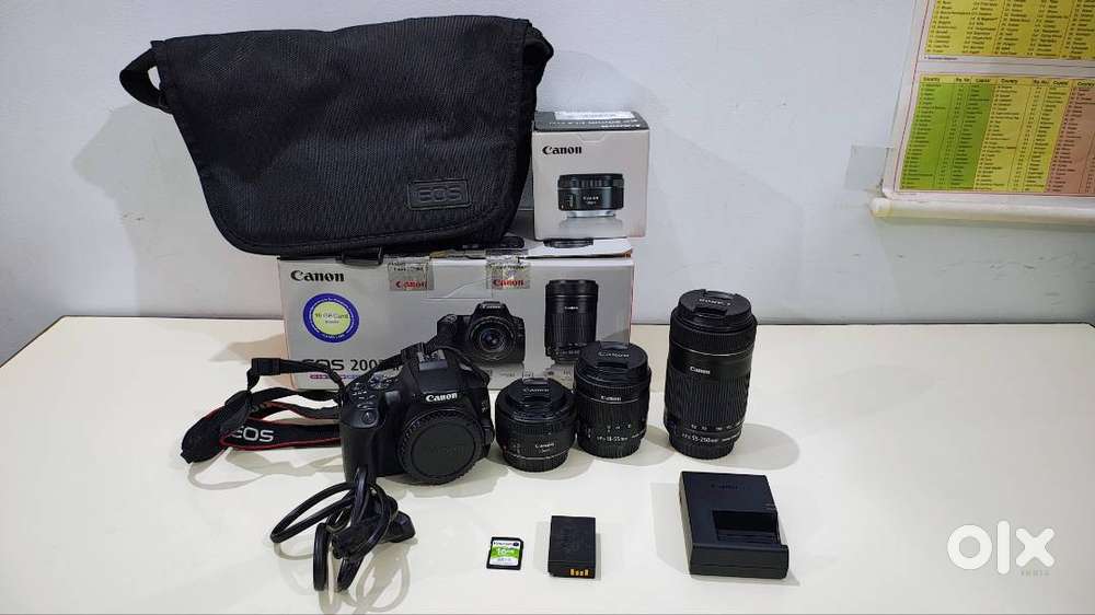 Canon EOS 200D Mark 2 with 3 lenses Brand New Condition With Box