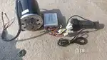 E bike kit with 24 volt 500 watt motor and throttle and controller