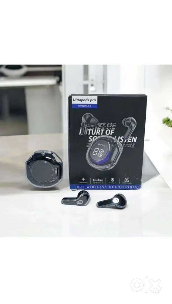 Ultrapods Pro Wireless 5.3 touch sensitive Earbuds with Aura Light.