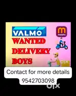 Wanted delivary boys at narketpally kattangoor