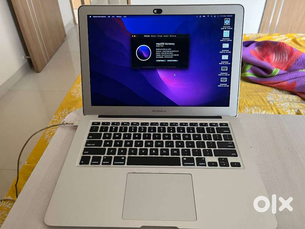 Macbook Air Laptop i5  8 GB RAM  128 GB SSD  First Owner