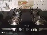 4 burners glass top pigeon gas stove