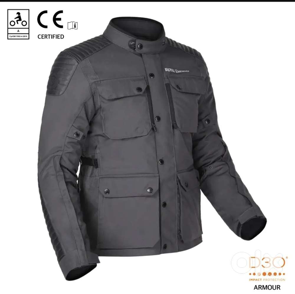 Royal Enfield Touring jacket, leather jacket & knee guards for Sale