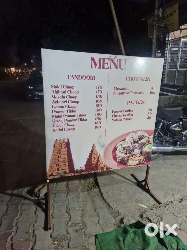 Experience hona chahiye 6 months Chinese food or chaap, momos