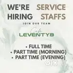 SERVICE STAFF - FULL TIME/ PART TIME