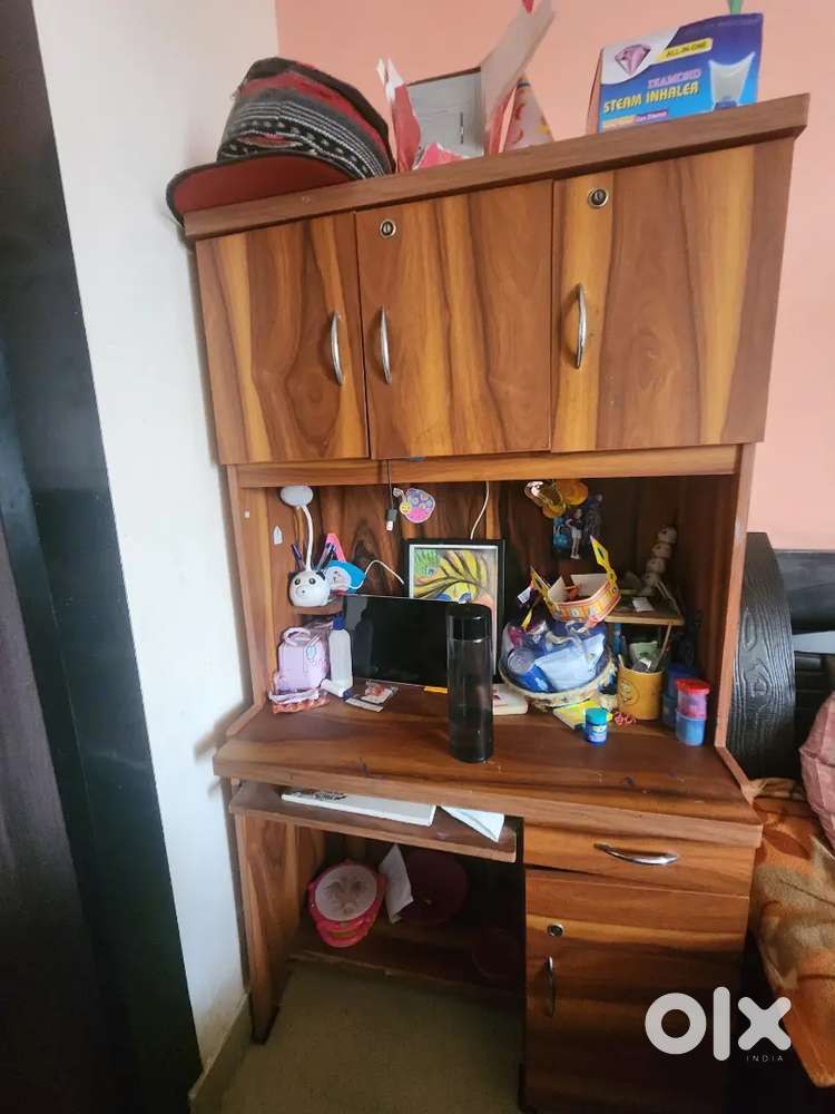 Gently Used Computer Table/Study Table & Office Chair & TV unit table