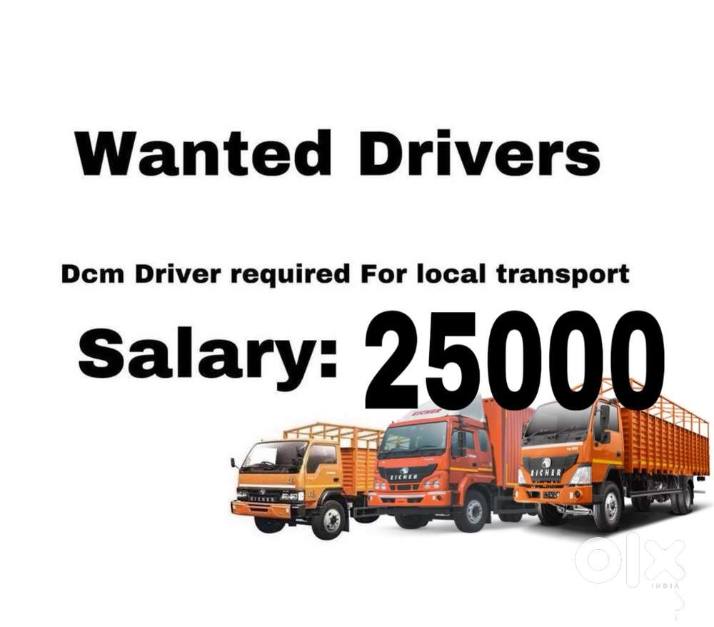 Eicher Driver Required – Hyderabad  Salary 16k–20k + Room + Bata