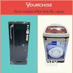 Yourchoiz bestcombo offer Godrej S/D fridge&Samsung T/L washingmachine