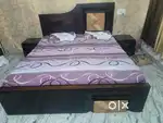 Double bed with stool good quality