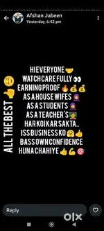 Looking for genuine person for work from home