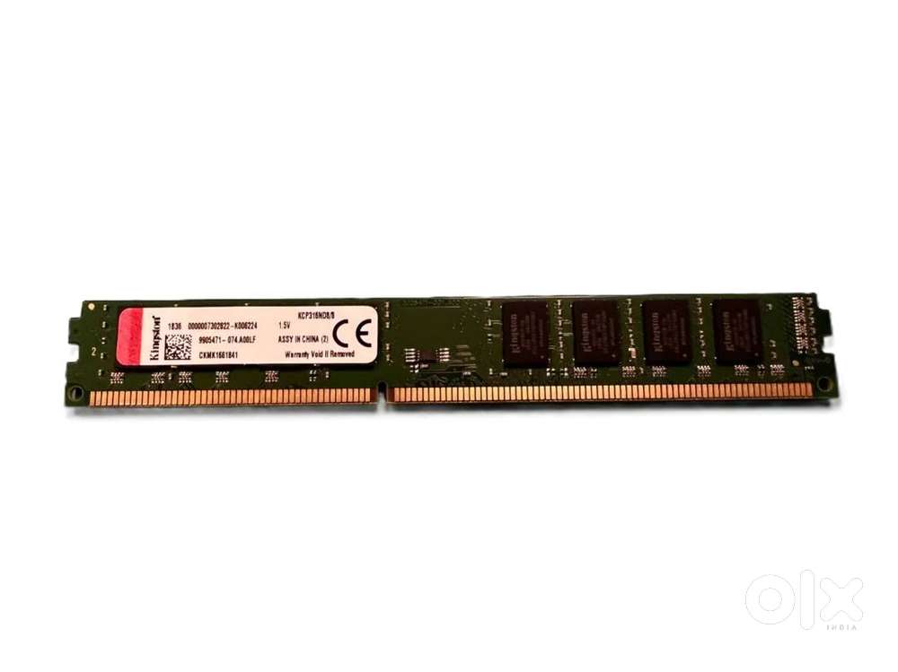 computer Kingston 8gb ram DDR3 1600Mhz Desktop