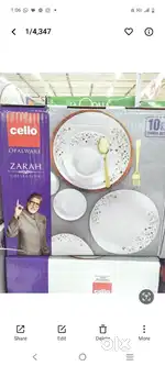 Cello opalware zarah dinner set (10 pcs) 6box