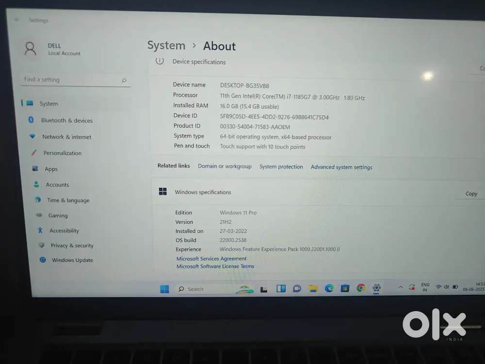 Dell latitude 5420 i7 11th generation 16/512 gb