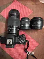 CANON m50 mark 2, neatly used, 3 lenses provided