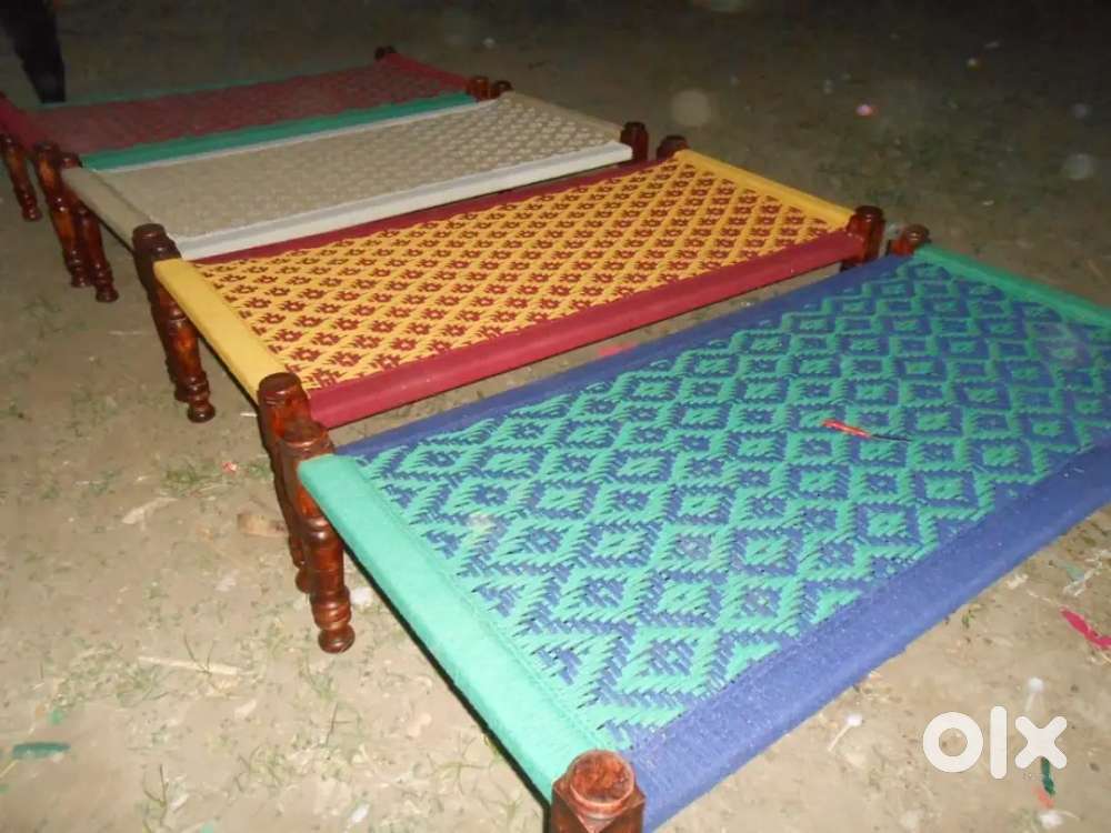 Wooden charpai cotton thyroid restaurant furniture Hotel furniture