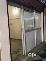 Aluminum glass partition with door