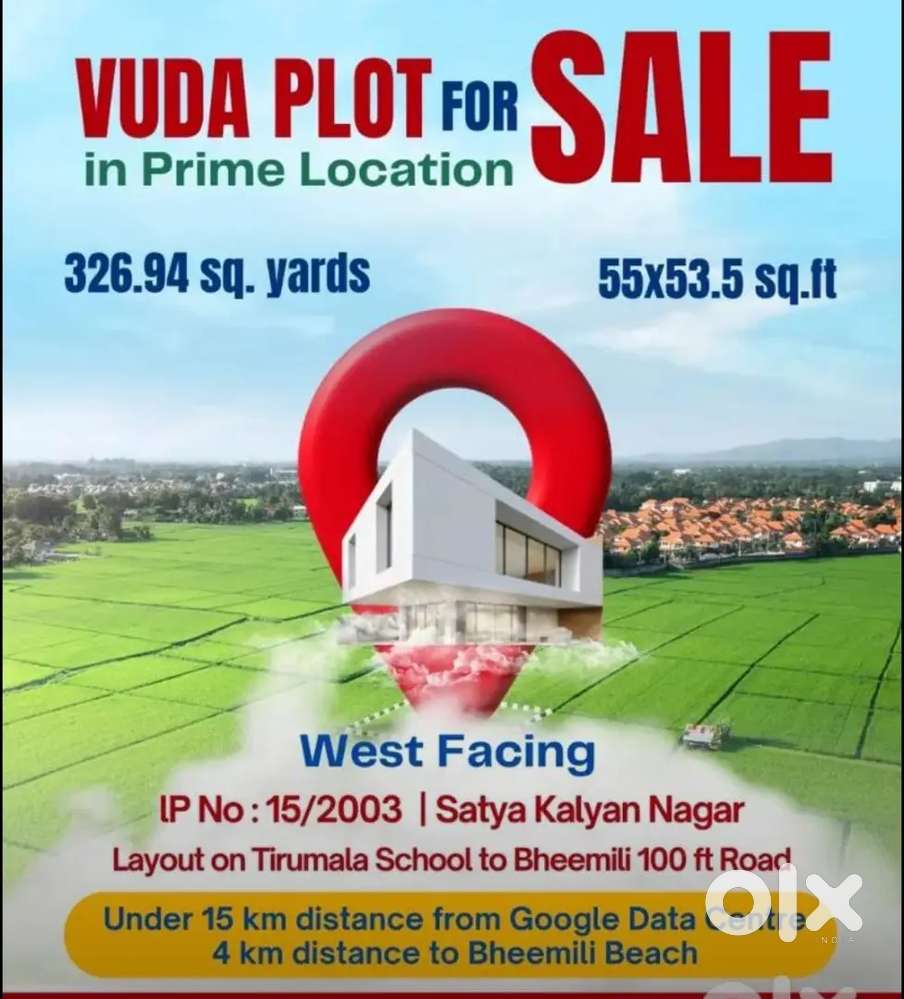 327sqyds North facing Vuda plot Satya Kalyannagar@Bheemili Kummaraplm