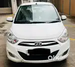 Hyundai i10, white colour,petrol cng