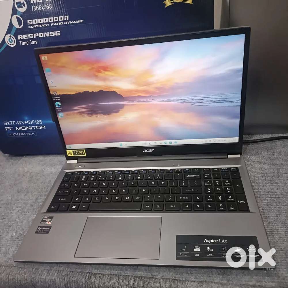 Acer aspire AMD Ryzen5 8 GB Ram 512 GB SSD fresh condition laptop