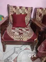 3 sad sofa set with Gaddi with cover