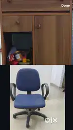 Office/Computer Chair with table in Good Condition - & Comfortable