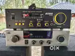 2.1amplifier and 2 chennal amplifier 100 watt 2 10inch woofer speaker