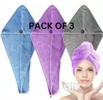 Hair towel wrap(pack of 3)