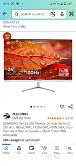 Zebronics led monitor
