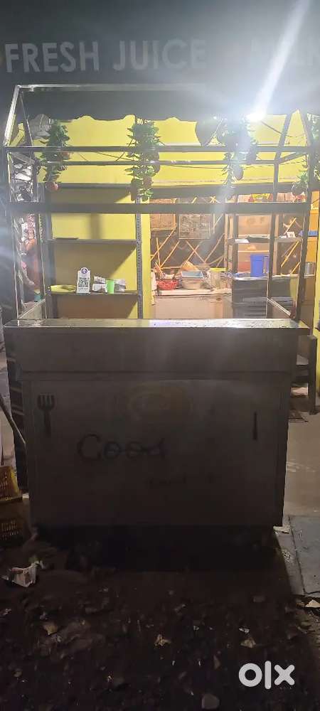 Stainesh steel tea and food stall ( 6 months old only)