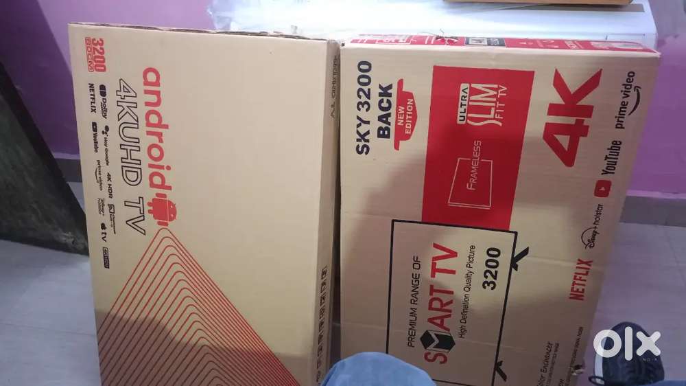 Big offer All Size Android WiFi Smart LED TV box pack 1 year warranty