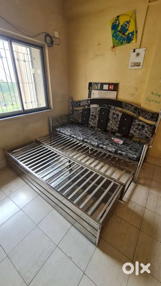 Sofa cum bed, wardrobe & Bed