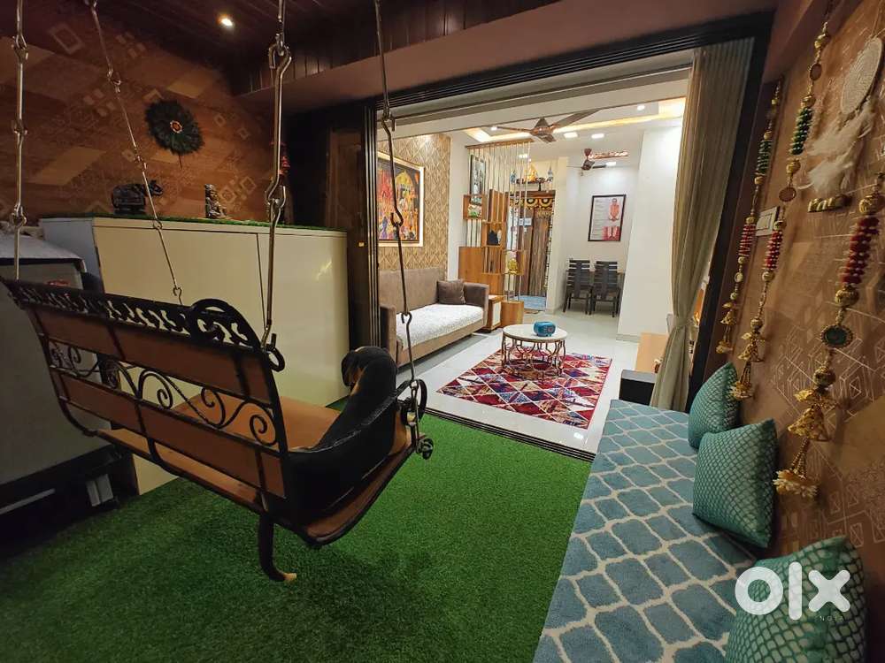 Fully furnished 2BHK TERRACE attached Flat with All Electronics