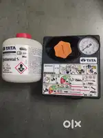 Tata puncture repair kit and Tiago  company made car cover and antenna