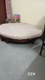 Round Bed with Mattress in throw away price.