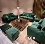 LUXURY 3+2+2 SEATER SOFA IN STRIP MODEL AVAILABLE AT ZAM ZAM FURNITURE
