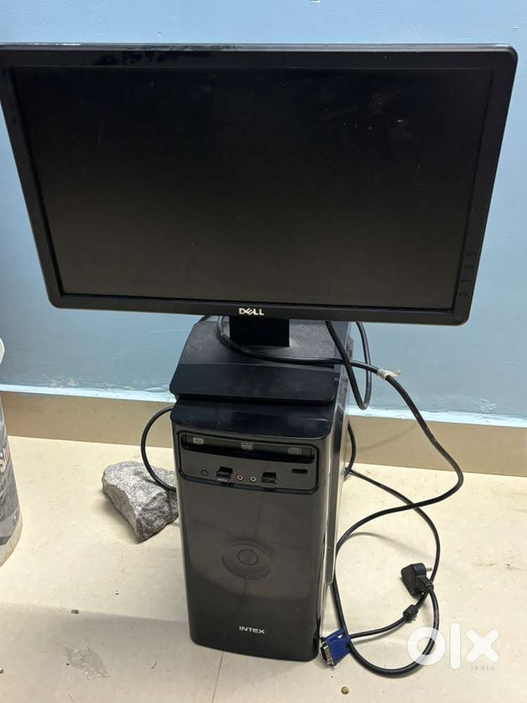 Dell Monitor and Intex CPU and