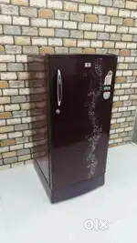 Videocon eco fresh maroon and silver colour flower model single doorv