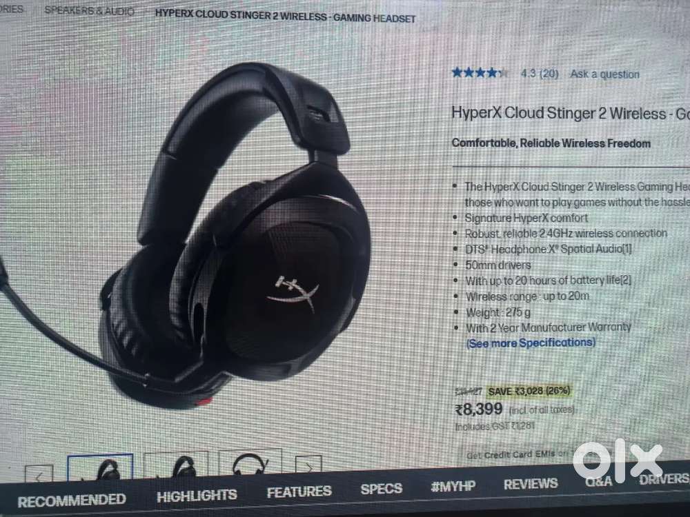 HP Hyperx Stinger 2 wireless sealed brand new with 1 year warranty
