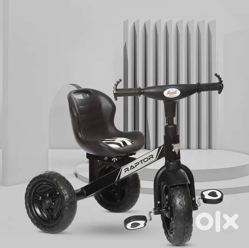 Dash Raptor Tricycle with Unique Design & Backrest Support -Black