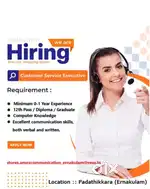 We are hiring Backend Executive (Female) for Authorised Service Centre