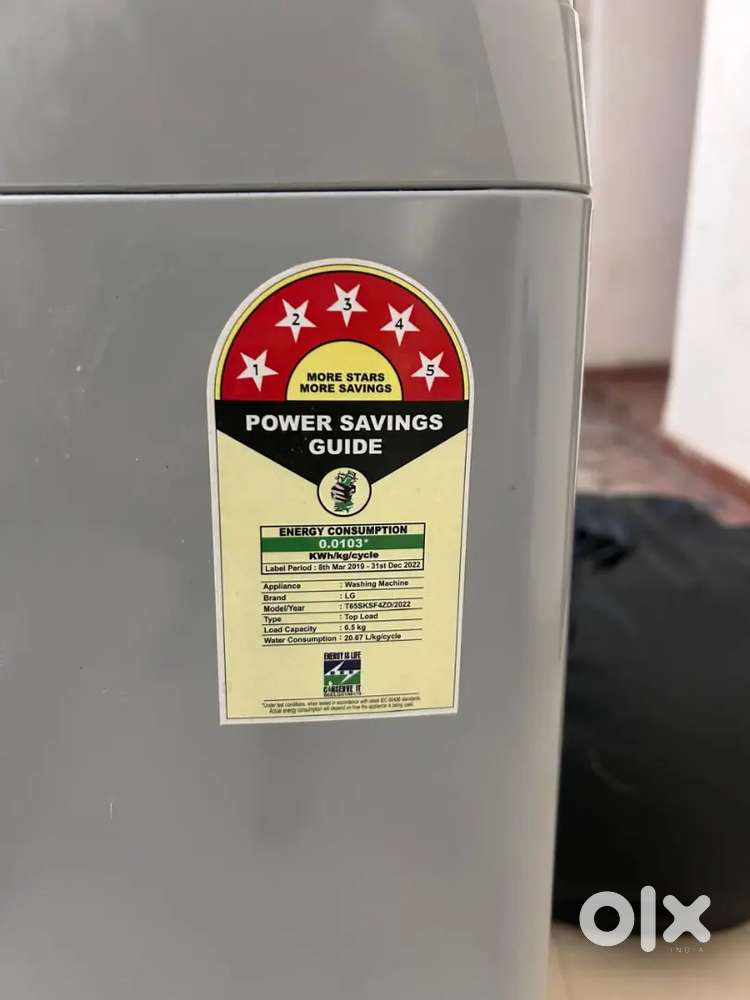 Lg 5 star top load machine brand new condigion under warranty