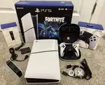 PS5 Slim Console Fortnite Cobalt Star Bundle + Dualsense Edge Controll