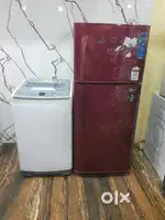 Samsung automatic washing machine & godrej flower model refrigerator**