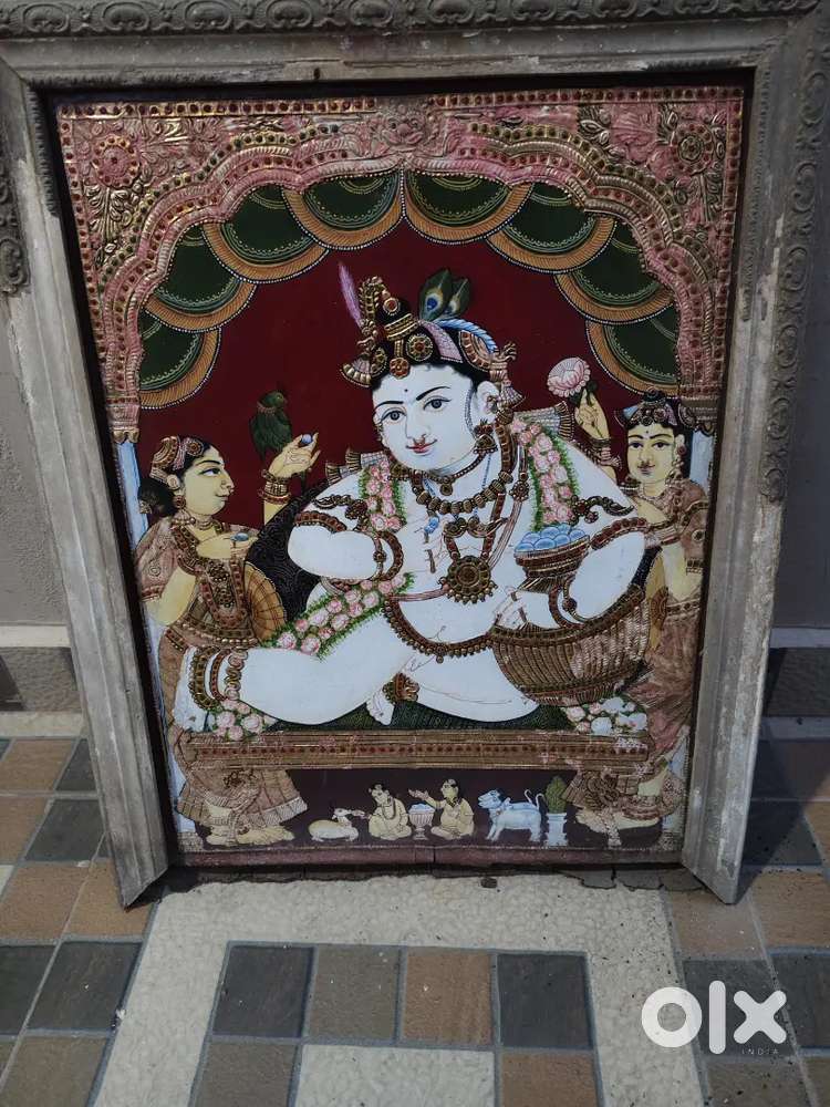 Antique tanjoovr painting 80 year old