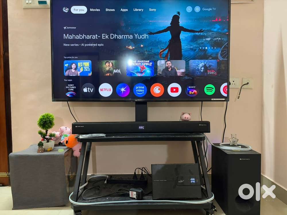 SONY BRAVIA TV & Zebronics Soundbar for Sale