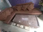 L shape sofa set