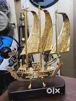 Vintage Decor Set: 12-Inch Table Globe & Brass Ship Perfect for Home