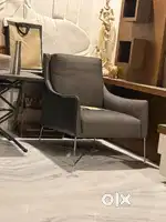 SOFA arm Chair leather & fabric